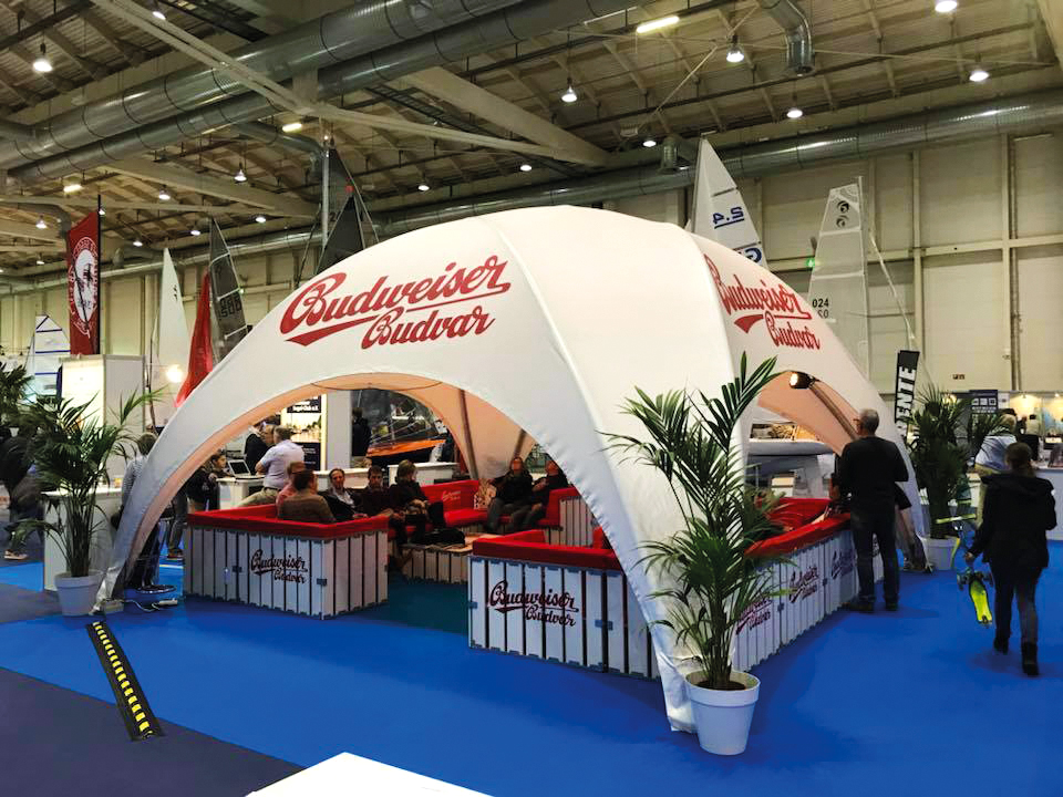 Beer brewery tent