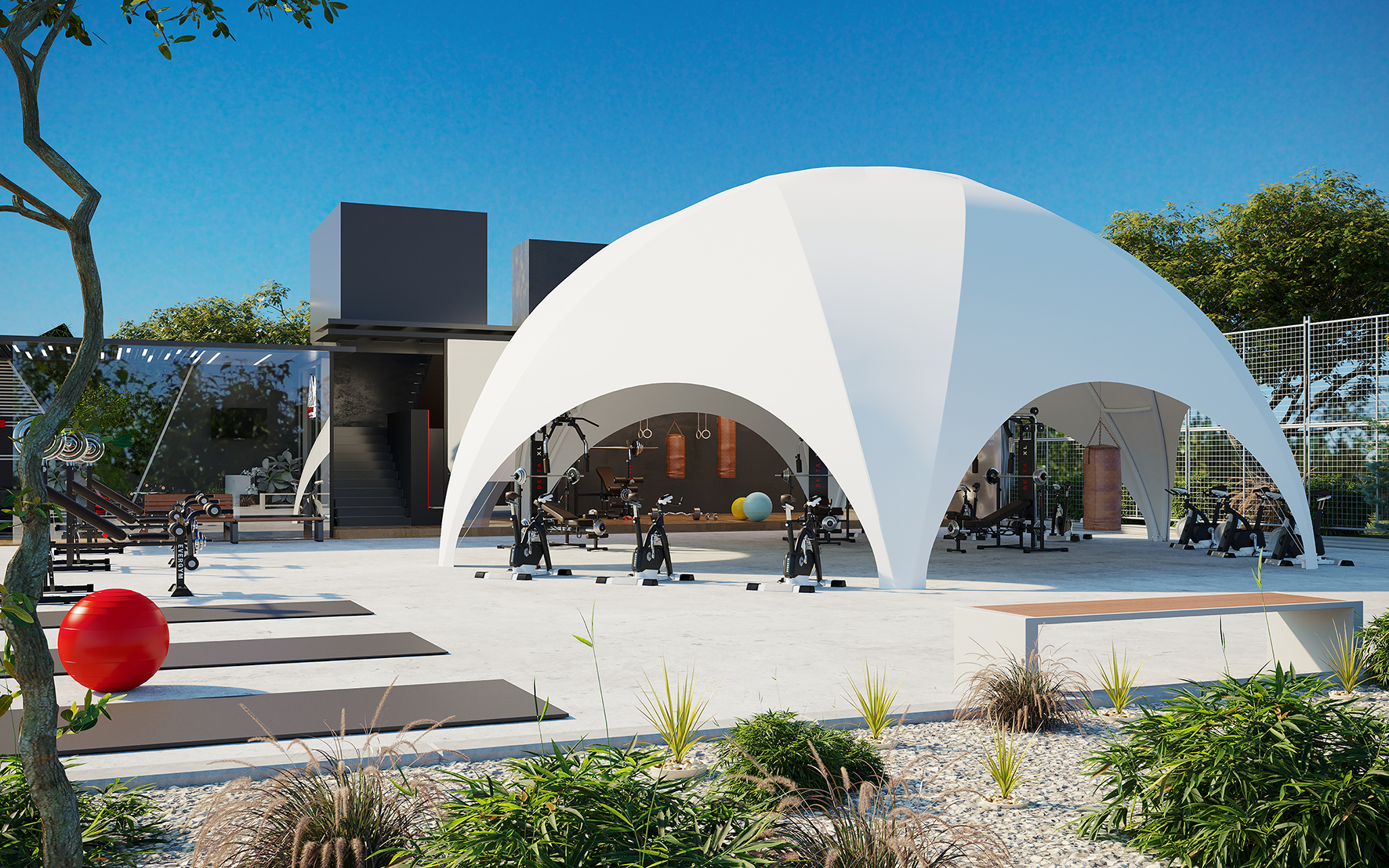Gym tent Gym tent