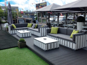 CE Lounge Set White-Grey - Terrace