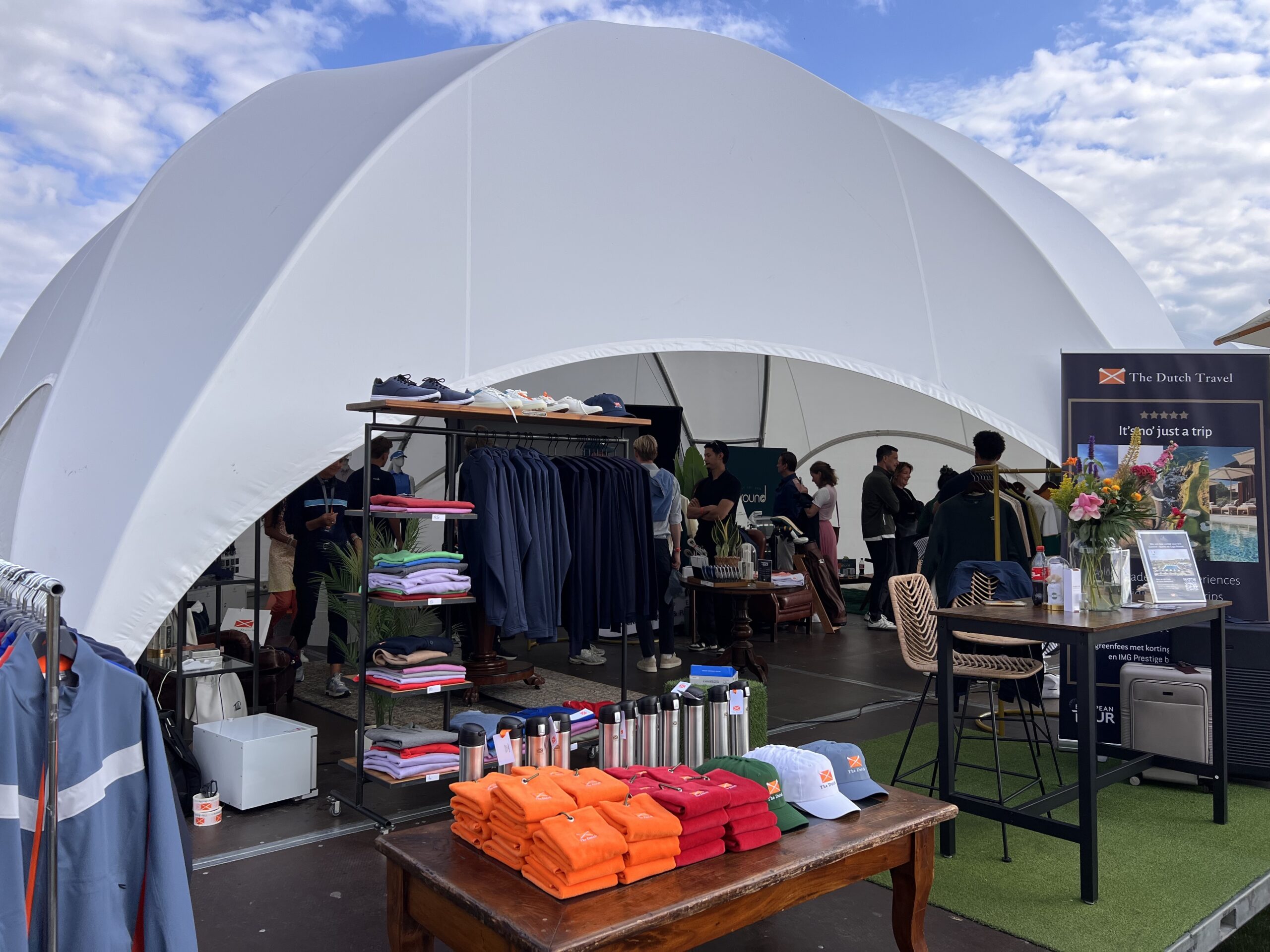 Merch tent