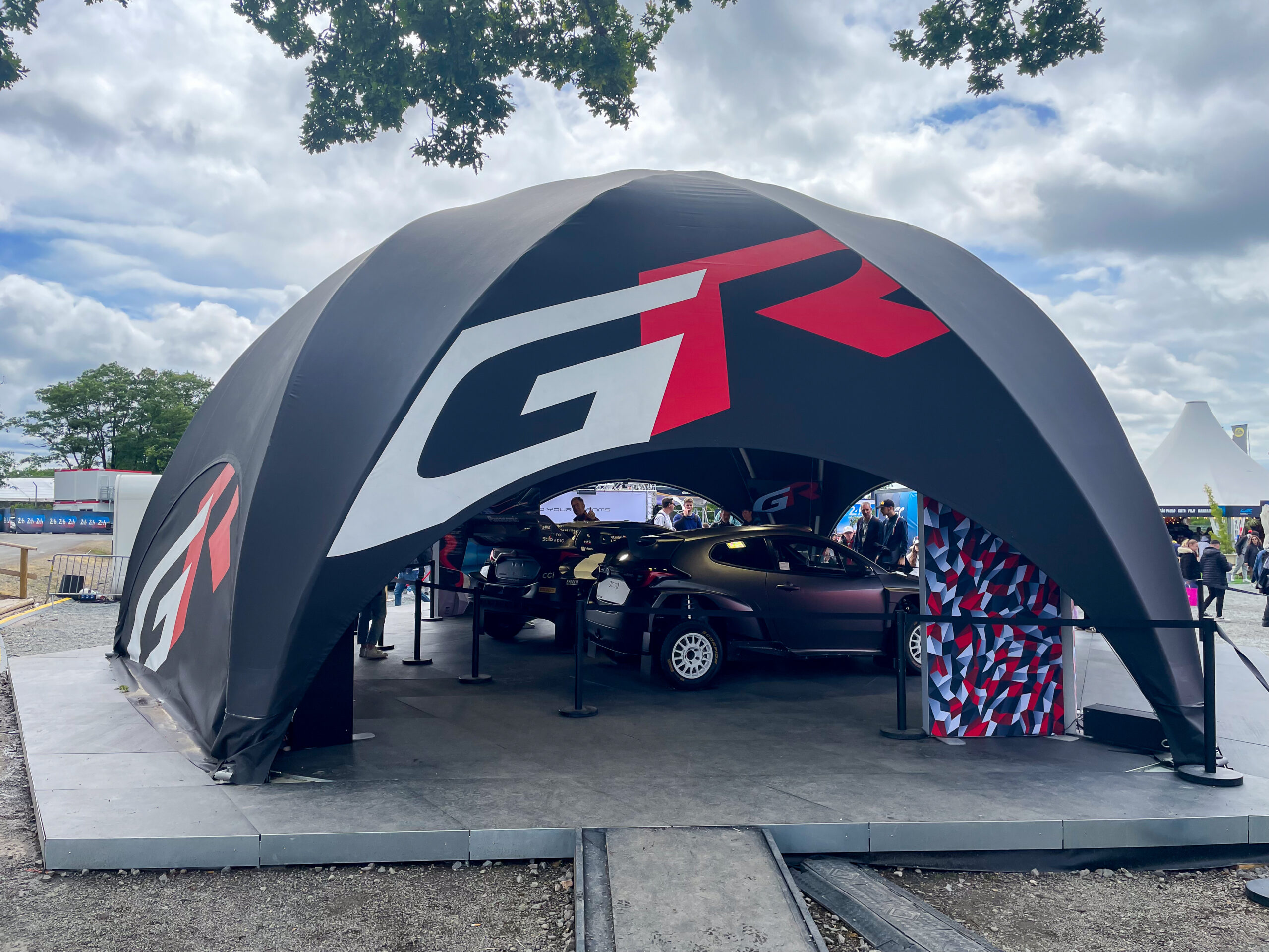 anchoring a tent