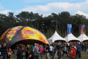 outdoor festival tent