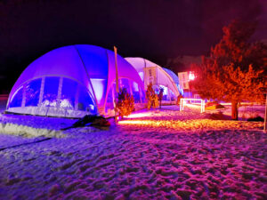snow dome tent