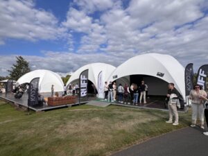Golf sim tent